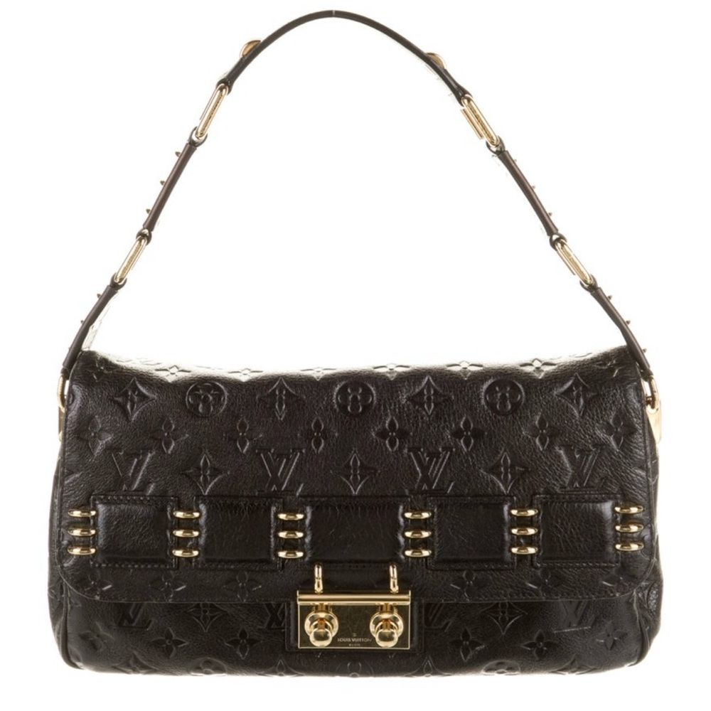 Louis Vuitton Black 
My Deer Rebelle Shoulder Bag Monogram Embossed Deerskin